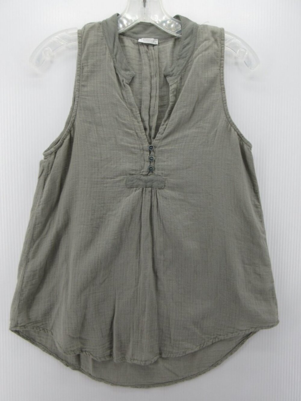 Transit Par Such Top 2 Henley Blouse Lagenlook Hi-Low Italy Small